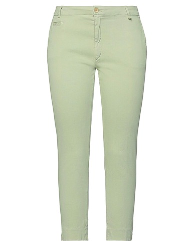 MASON'S Casual trouser Light green 68% Cotton, 30% Lyocell, 2% Elastane