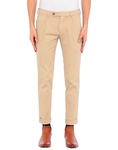 MICHAEL COAL Pantalone Beige 97% Cotone, 3% Elastan