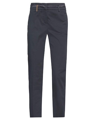 PESERICO Casual pants Midnight blue 98% Cotton, 2% Elastane