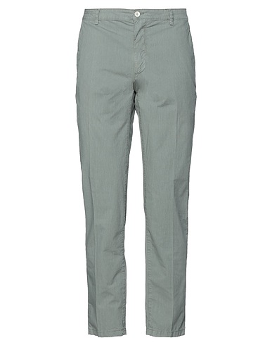 YAN SIMMON Casual trouser Sage green 65% Cotton, 33% Polyester, 2% Elastane