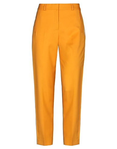 CALVIN KLEIN Casual pants Ocher 54% Polyester, 44% Wool, 2% Elastane