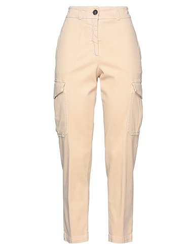 PESERICO Casual trouser Beige 98% Cotton, 2% Elastane