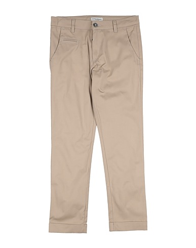 PAOLO PECORA Casual trouser Beige 97% Cotton, 3% Elastane