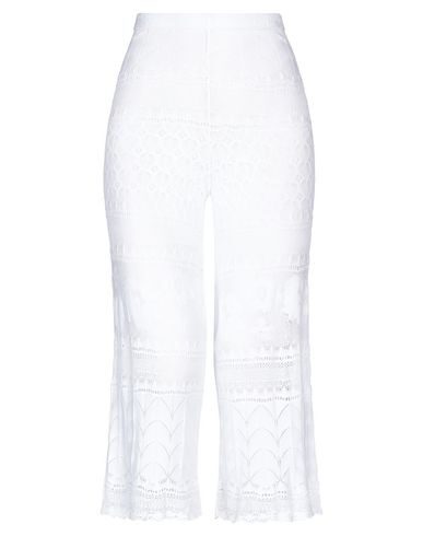 Viki-and Cropped Pants In White