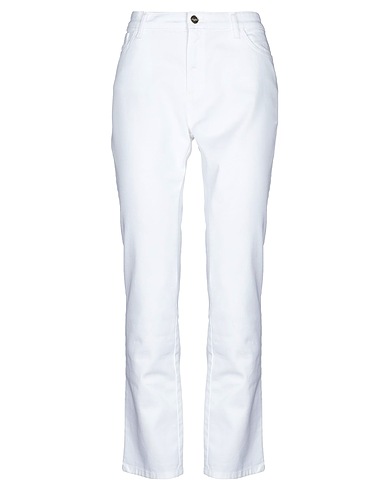 BLUGIRL Casual trouser White 97% Cotton, 3% Elastane