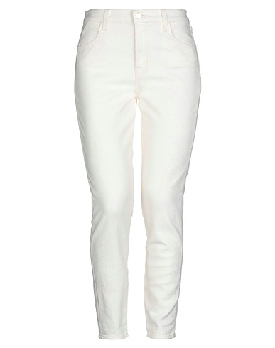 J BRAND Casual pants Ivory 96% Cotton, 4% Elastane