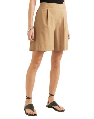 Shop La Collection Woman Shorts & Bermuda Shorts Camel Size 3 Wool, Polyamide, Elastane In Beige