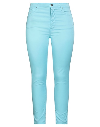 OAKS Pantalone Celeste 97% Cotone, 3% Elastan