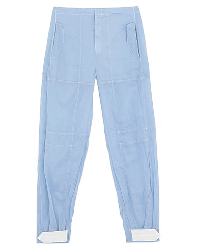 JIL SANDER Casual pants Sky blue 100% Cotton