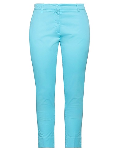 ROSSOPURO Pantalone Turchese 97% Cotone, 3% Elastan