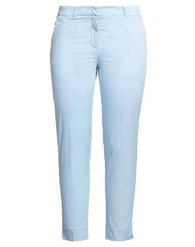 ROSSOPURO Casual trouser Light blue 97% Cotton, 3% Elastane