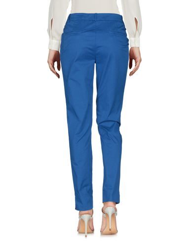 Shop Rossopuro Woman Pants Blue Size 6 Cotton, Elastane