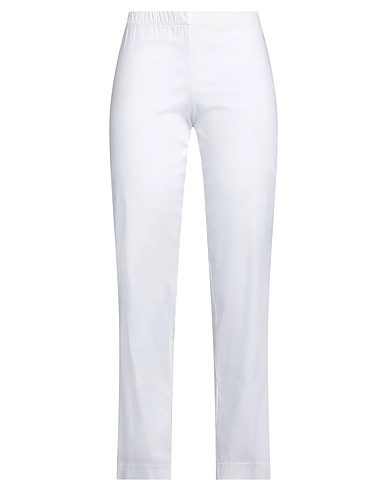 L.V..N. Pantalone Bianco 68% Cotone, 28% Nylon, 4% Elastan