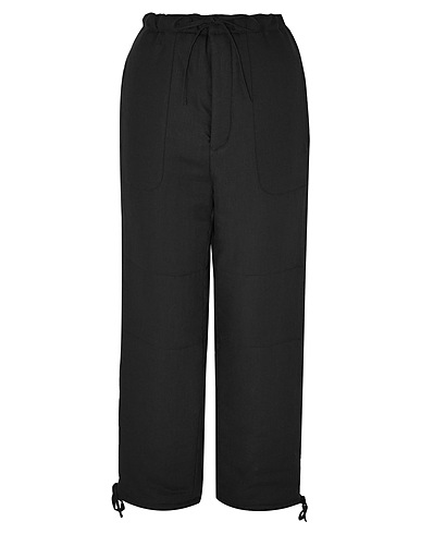 AMBUSH Casual trouser Black Linen, Cotton, Polyester