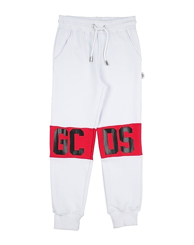 GCDS MINI Casual pants White 100% Cotton