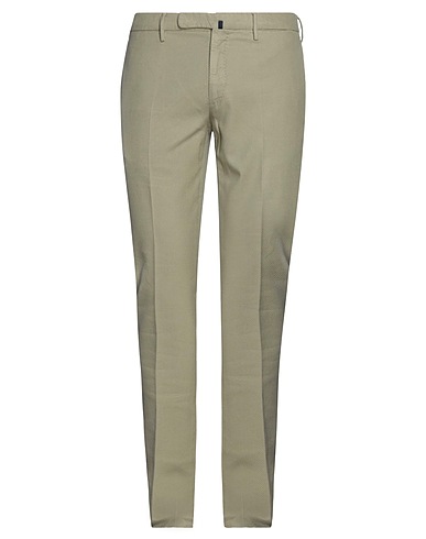 INCOTEX Casual pants Sage green 99% Cotton, 1% Elastane