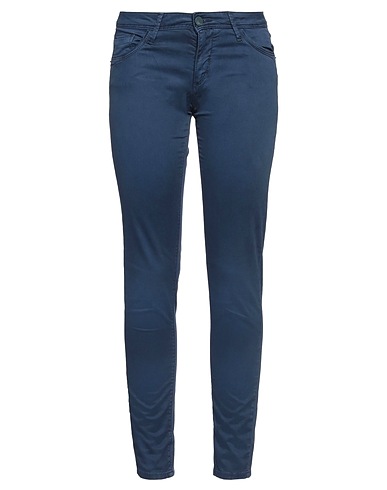 GAUDÌ Casual trouser Midnight blue 98% Cotton, 2% Elastane
