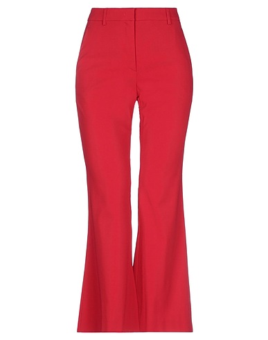 MOSCHINO Casual trouser Red 52% Viscose, 45% Acetate, 3% Other Fibres