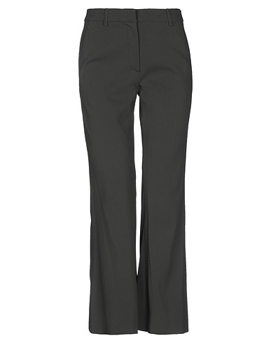 MOSCHINO Casual trouser Dark green 52% Viscose, 45% Acetate, 3% Other Fibres