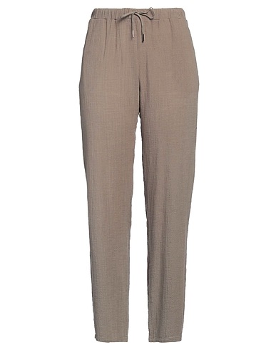 ROSSOPURO Casual pants Khaki 88% Cotton, 12% Viscose