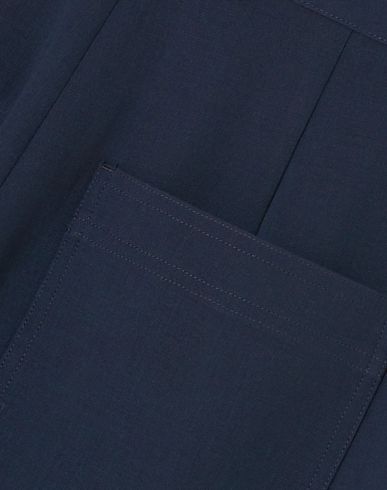 Deveaux Woman Pants Midnight Blue Size 4 Wool In Blue