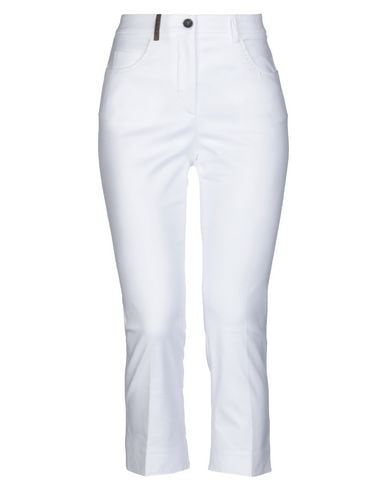 Peserico Cropped Pants & Culottes In White