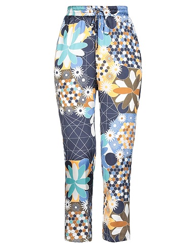 MANILA GRACE Casual trouser Midnight blue 100% Viscose