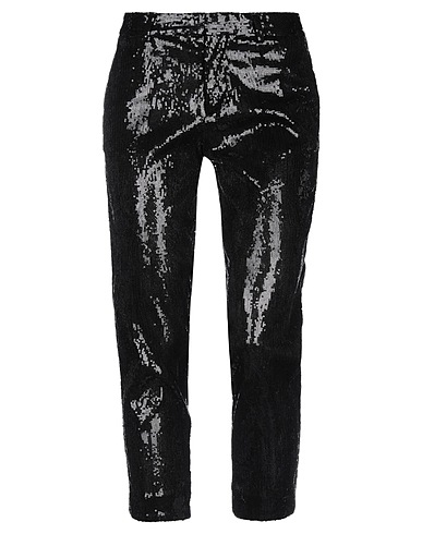 DSQUARED2 Casual pants Black 100% Polyester, Silk