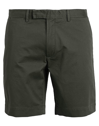 POLO RALPH LAUREN Shorts & Bermuda STRETCH SLIM FIT CHINO SHORT
 Military green 97% Cotton, 3% Elastane