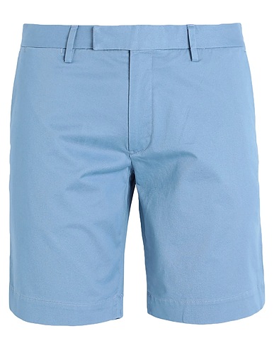 POLO RALPH LAUREN Shorts & Bermuda STRETCH SLIM FIT CHINO SHORT
 Pastel blue 97% Cotton, 3% Elastane
