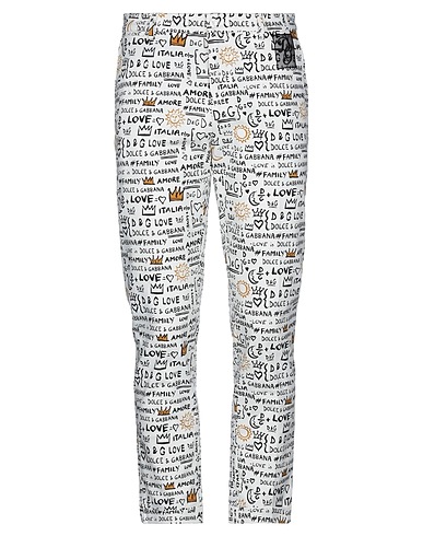 DOLCE&GABBANA チノパンツ ホワイト コットン 97% / ポリウレタン 3%