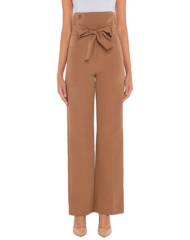 DENNY ROSE Casual trouser Camel 90% Polyester, 10% Elastane