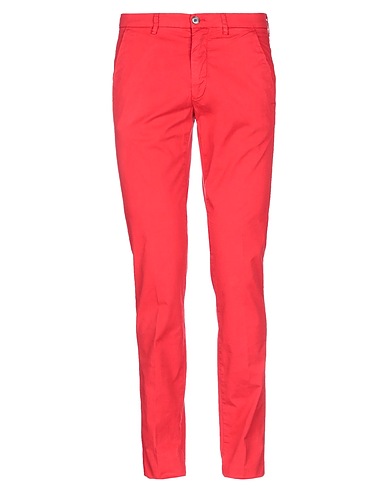 MASON'S Casual trouser EM'S Red 96% Cotton, 4% Elastane