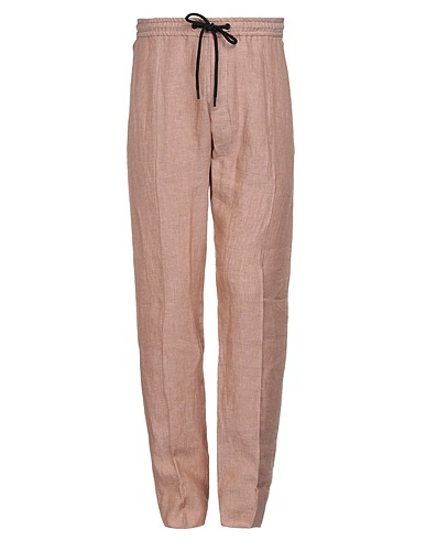 EMPORIO ARMANI Casual pants Light brown 100% Linen
