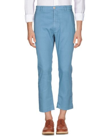 Shop Pence Man Pants Pastel Blue Size 32 Linen, Cotton, Elastane