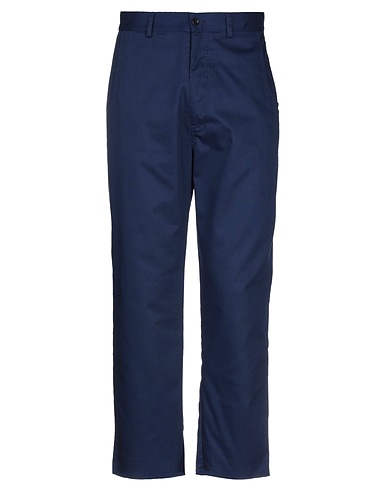 DANIELE ALESSANDRINI HOMME Casual trouser Midnight blue 65% Polyester, 35% Cotton