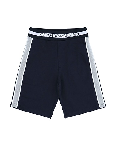 EMPORIO ARMANI Shorts & Bermuda Midnight blue 72% Cotton, 28% Polyester, Polyamide, Elastane