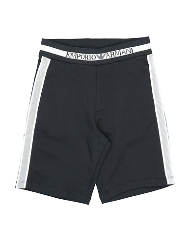 EMPORIO ARMANI Shorts & Bermuda Black 72% Cotton, 28% Polyester, Polyamide, Elastane