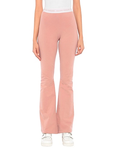CHIARA FERRAGNI Casual pants Blush 94% Cotton, 6% Elastane