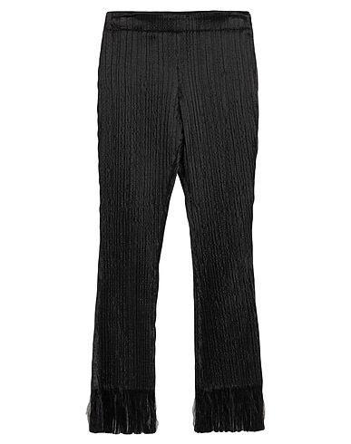 CHLOÉ Casual trouser Black 48% Cotton, 43% Acetate, 7% Polyamide, 2% Elastane