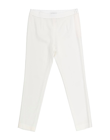 DOLCE&GABBANA Pantalone Bianco 94% Seta, 6% Elastan