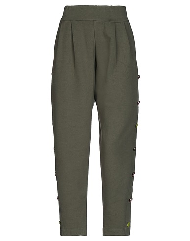 JIJIL Casual trouser Military green 94% Cotton, 6% Elastane
