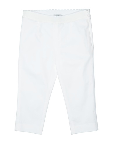 DOLCE&GABBANA Casual pants White 98% Cotton, 2% Elastane