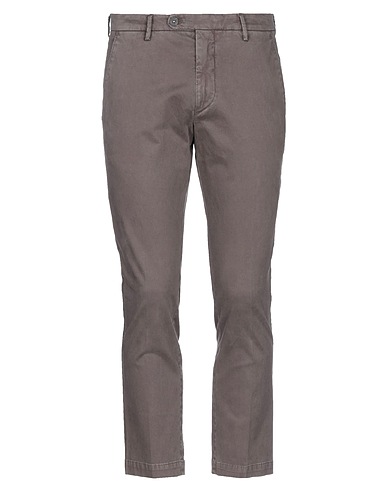 MICHAEL COAL Casual trouser Dark brown 98% Cotton, 2% Elastane