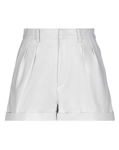ISABEL MARANT Leather pant Light grey 100% Lambskin