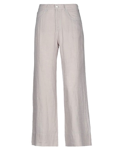 EMPORIO ARMANI Casual pants Grey 100% Linen