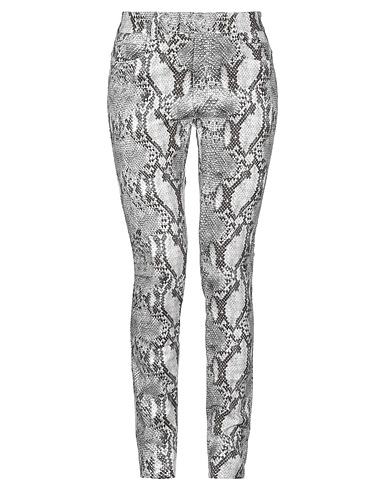 MANILA GRACE Casual trouser White 97% Cotton, 3% Elastane