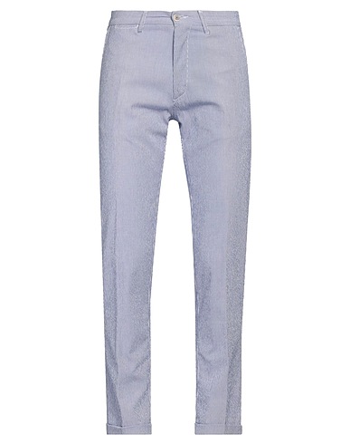 RE_HASH Casual pants Blue 78% Cotton, 20% Polyester, 2% Elastane