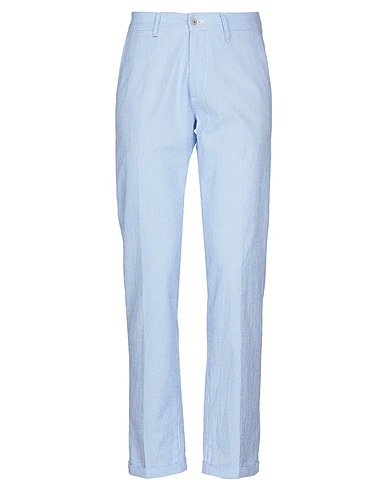 RE_HASH Pantalon Bleu ciel 78% Coton, 20% Polyester, 2% Élasthanne