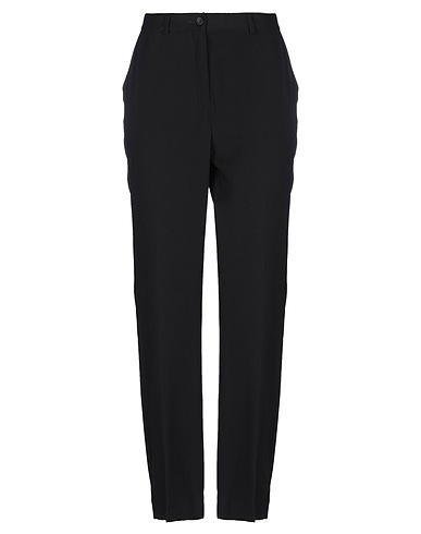 KATIA GIANNINI Casual trouser Black 91% Viscose, 9% Polyester